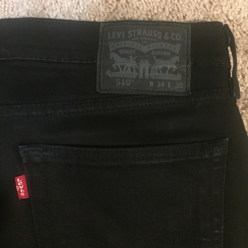 Black Levis Strauss510 Skinny Jeans